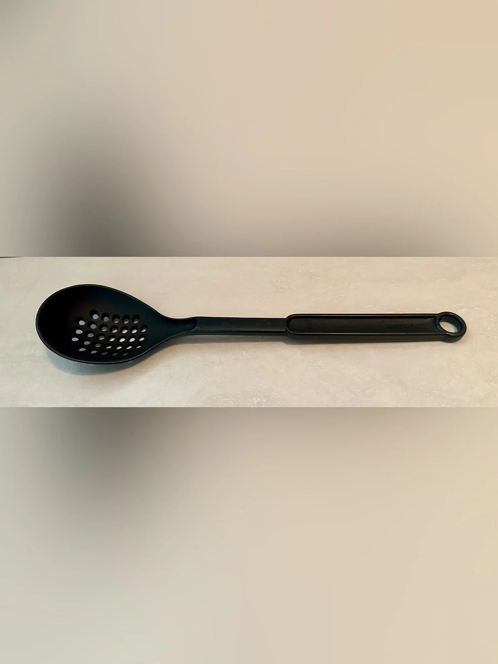 Vintage 1994 Farberware Black Nylon Slotted Spoon Heat Resistant Kitchen Utensil